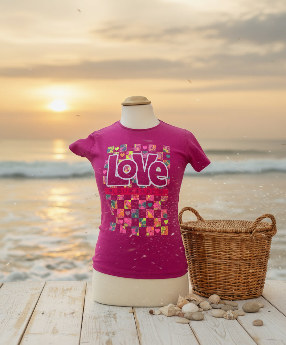 T-shirt LOVE rose