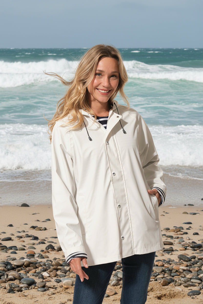 Ciré mixte zippé à capuche