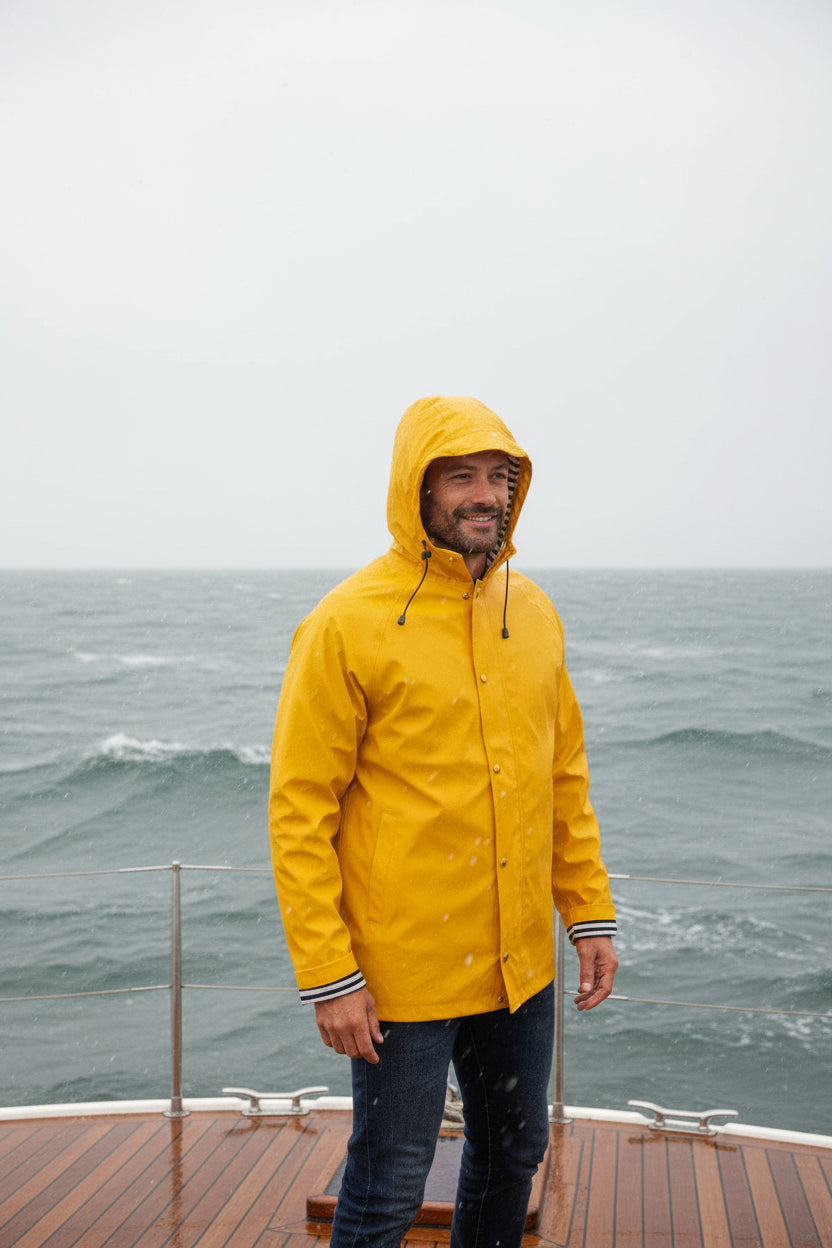 Ciré mixte zippé à capuche