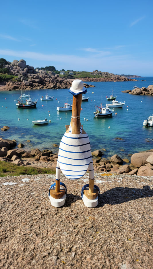 Canard Baigneur Rayé