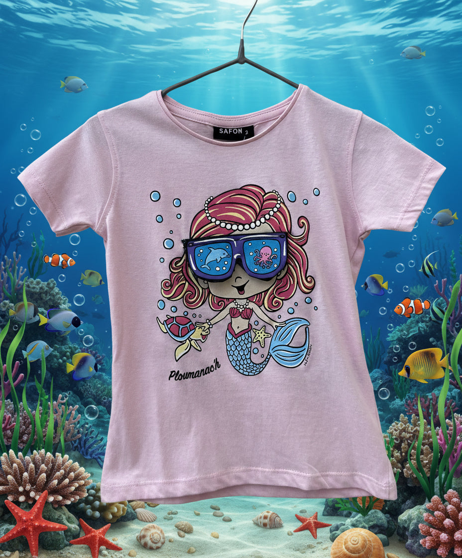 T-shirt Sirène relief